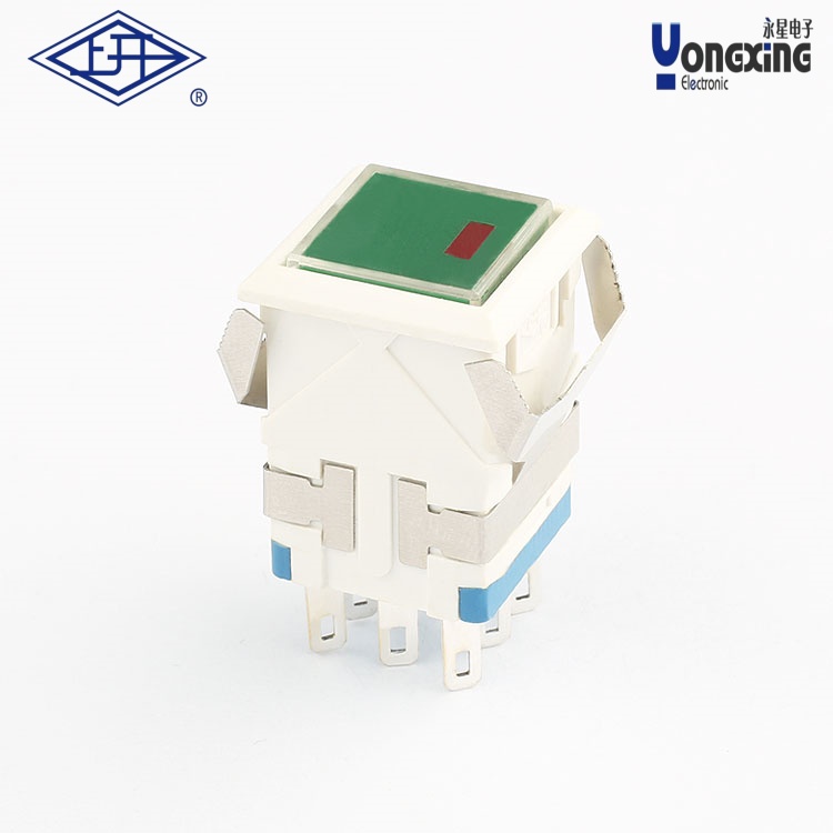 KD2點發(fā)光8腳6V按鈕開關(guān)