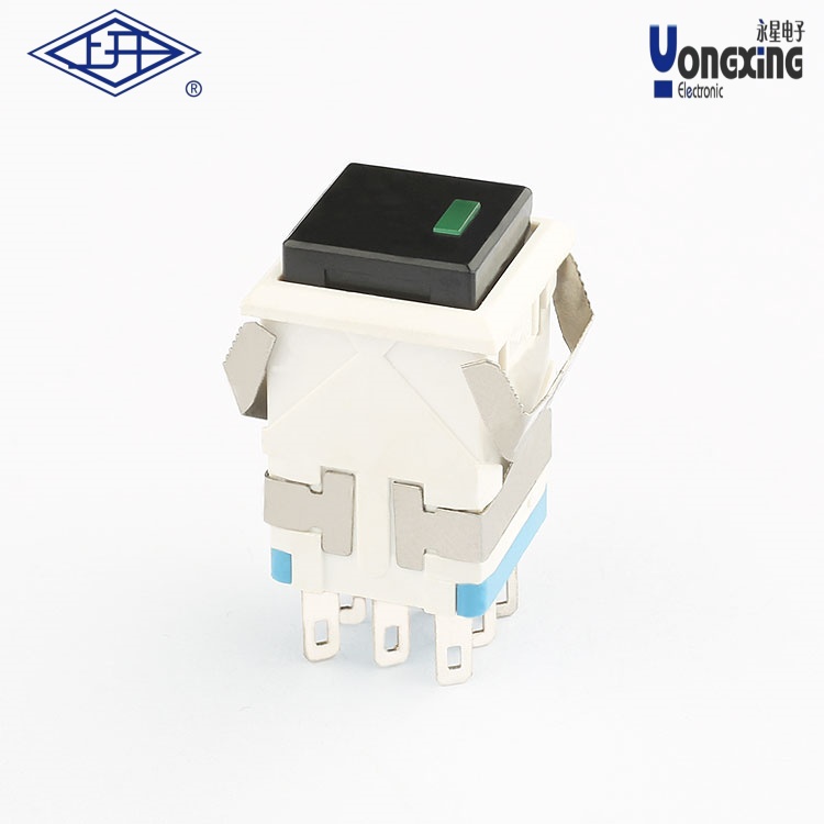 KD2點發(fā)光雙極12V按鈕開關(guān)