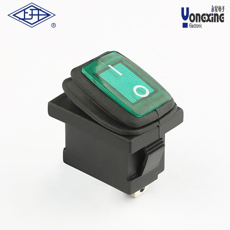 KCD3兩個(gè)腳發(fā)光防水型船型開關(guān)